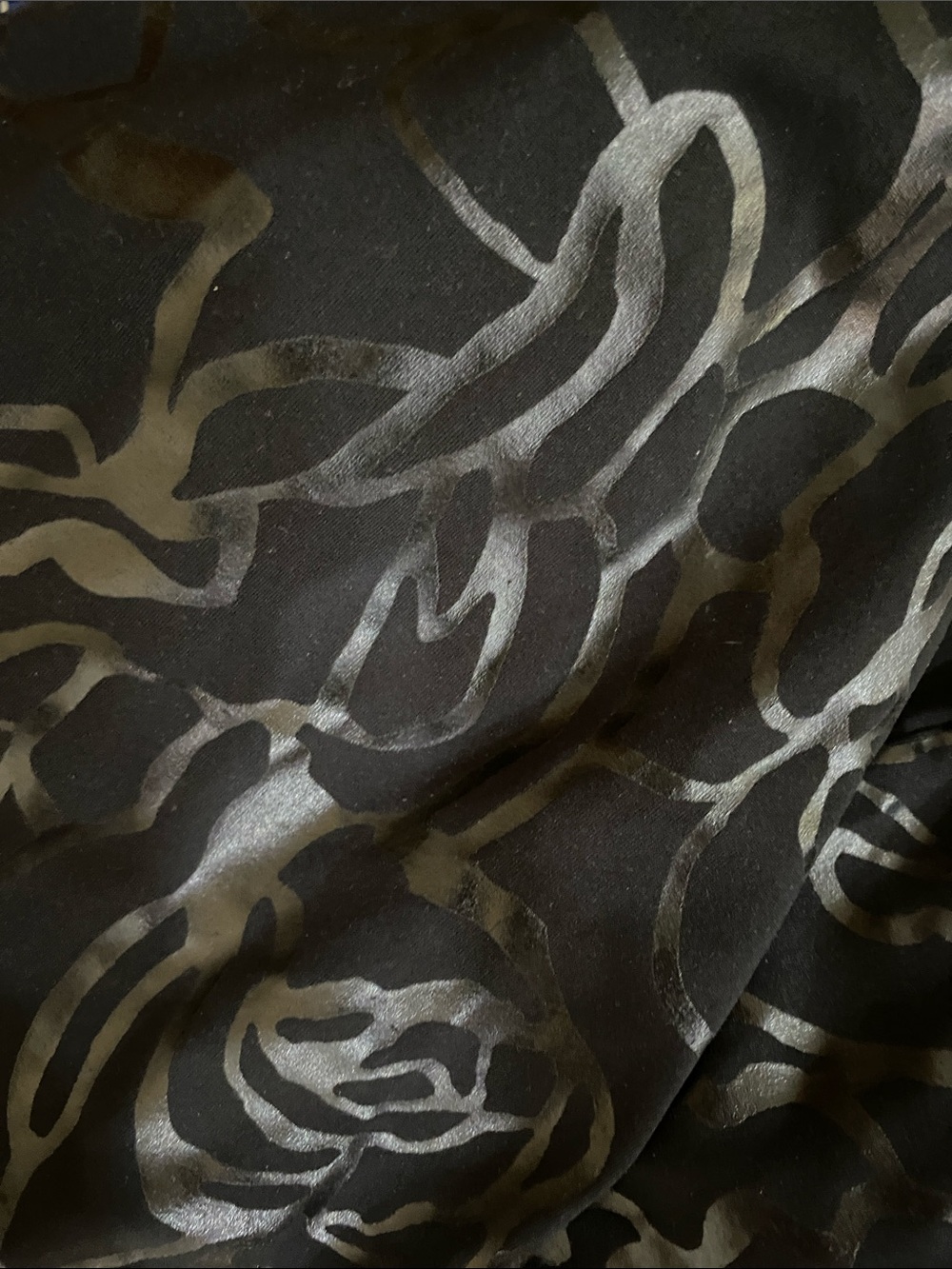 Fabletics Black Patterned Racerback Tank - Picture 4 of 4